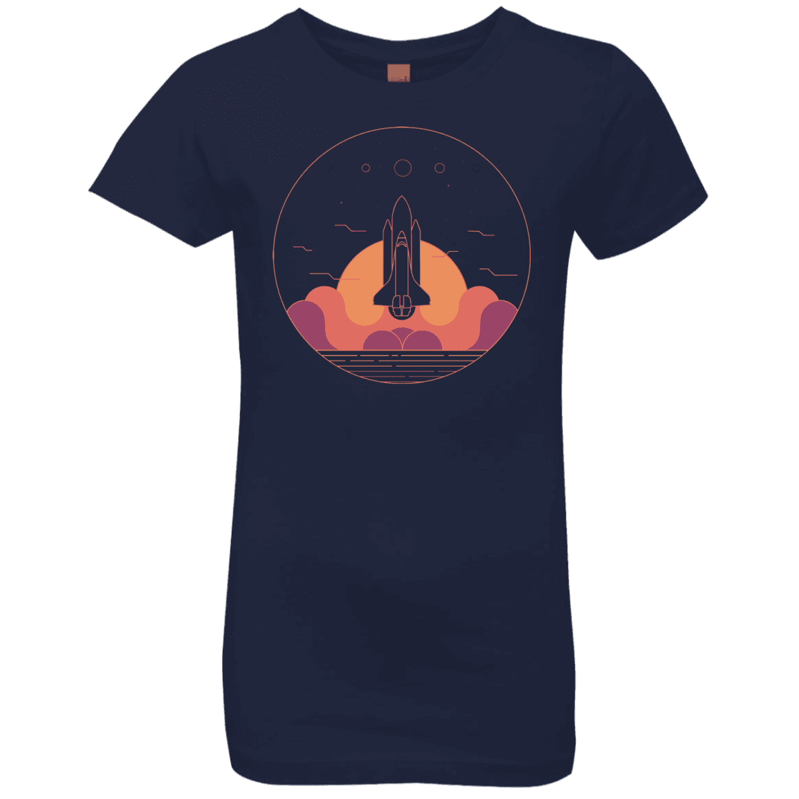 T-Shirts Midnight Navy / YXS Discovery Star Girls Premium T-Shirt