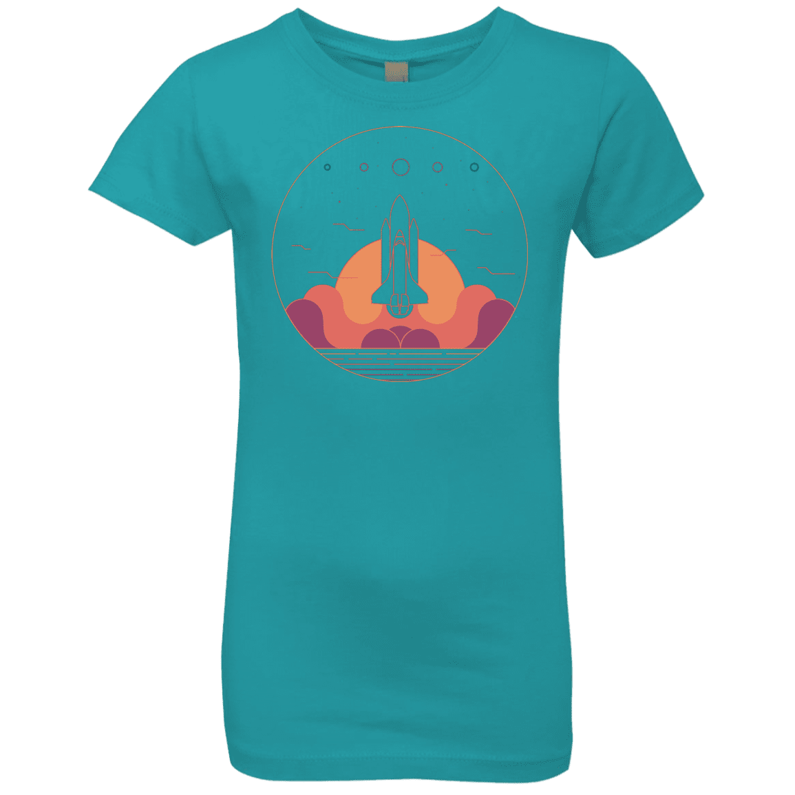 T-Shirts Tahiti Blue / YXS Discovery Star Girls Premium T-Shirt