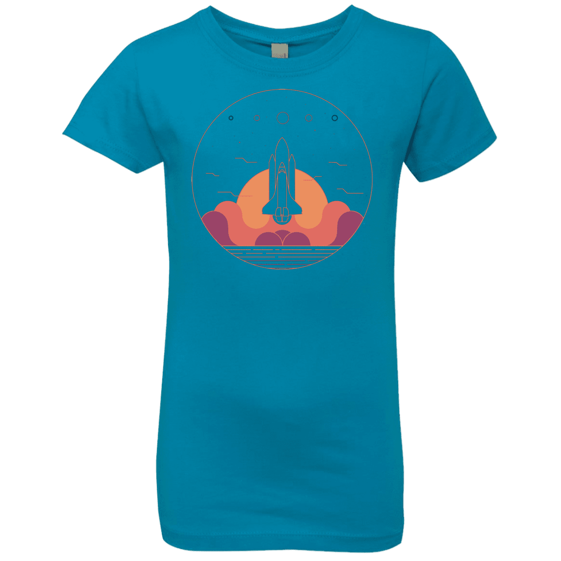 T-Shirts Turquoise / YXS Discovery Star Girls Premium T-Shirt
