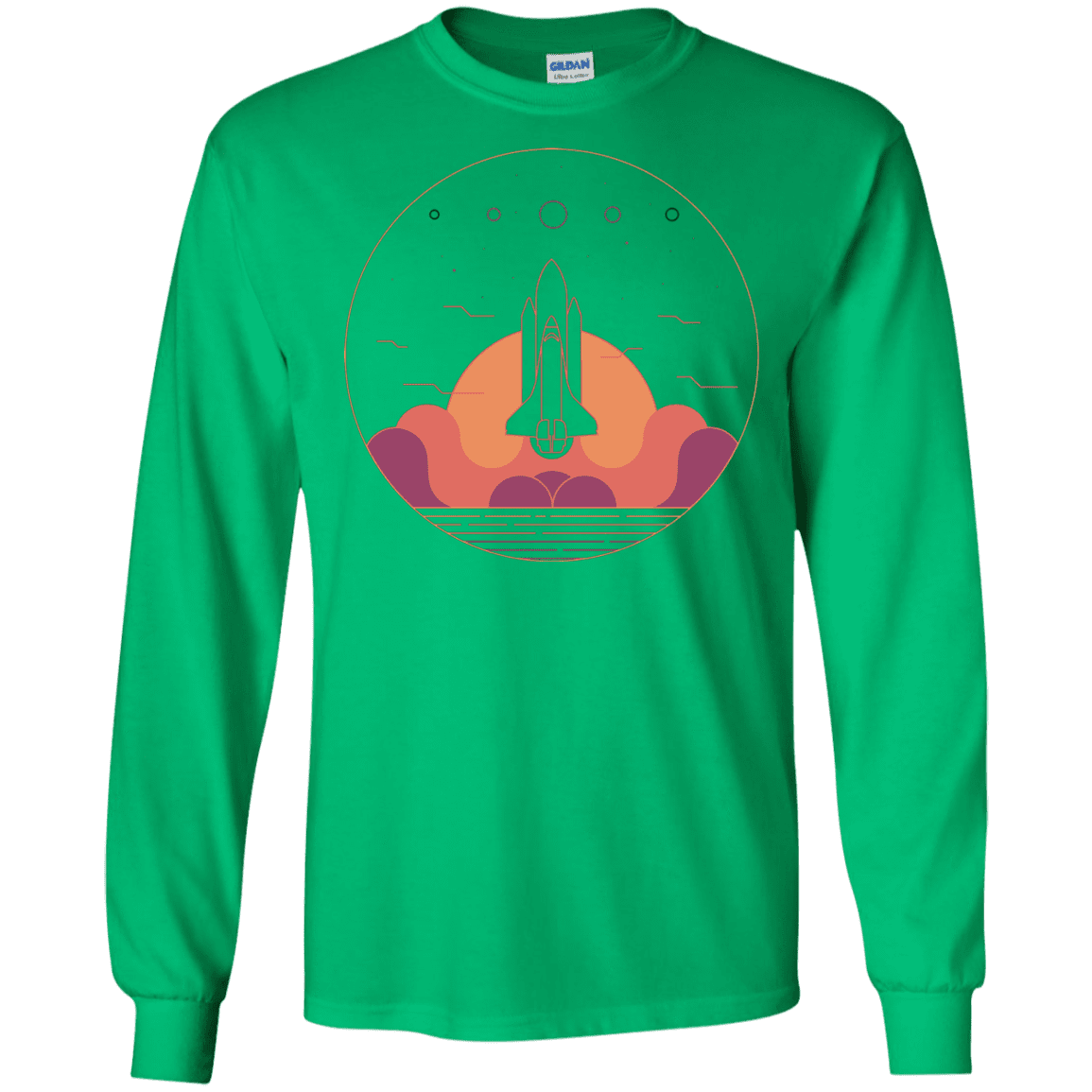 T-Shirts Irish Green / S Discovery Star Men's Long Sleeve T-Shirt