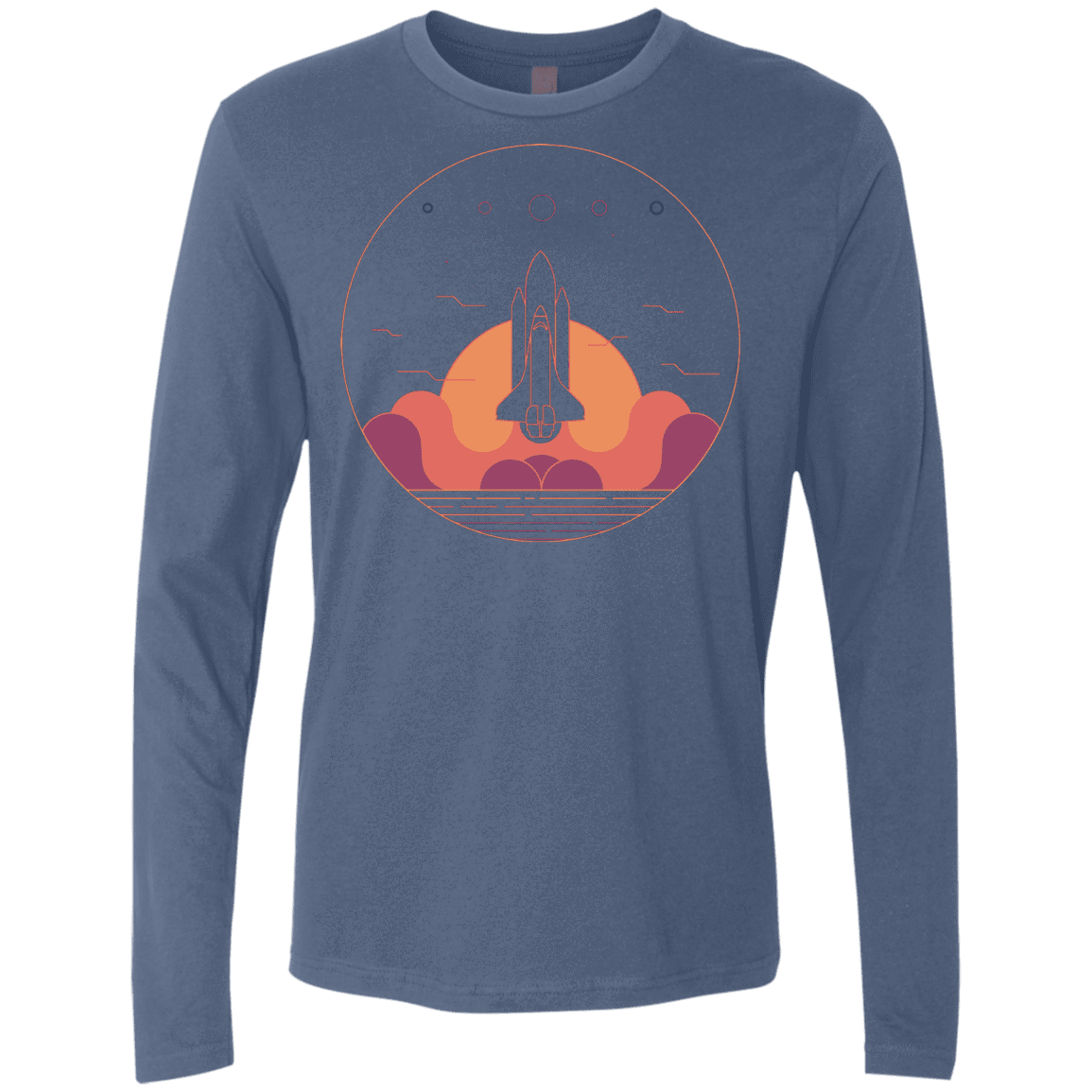 T-Shirts Indigo / S Discovery Star Men's Premium Long Sleeve
