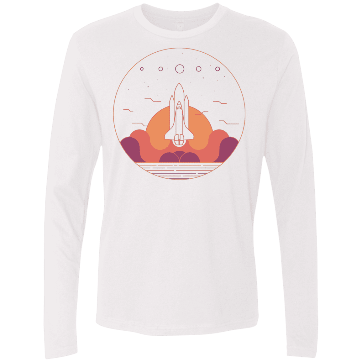 T-Shirts White / S Discovery Star Men's Premium Long Sleeve