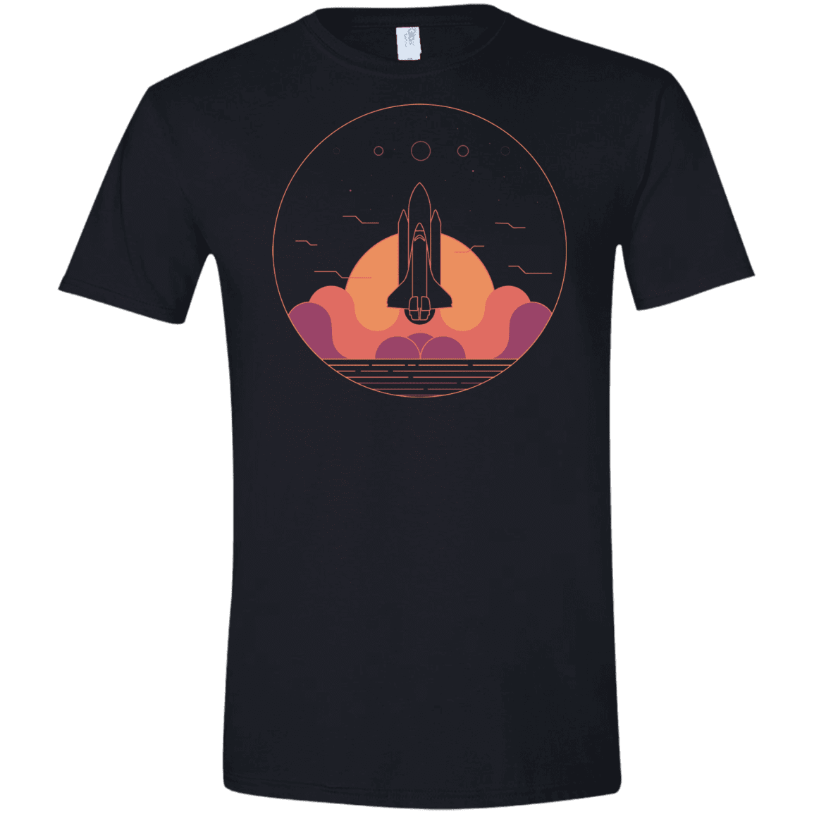 T-Shirts Black / X-Small Discovery Star Men's Semi-Fitted Softstyle