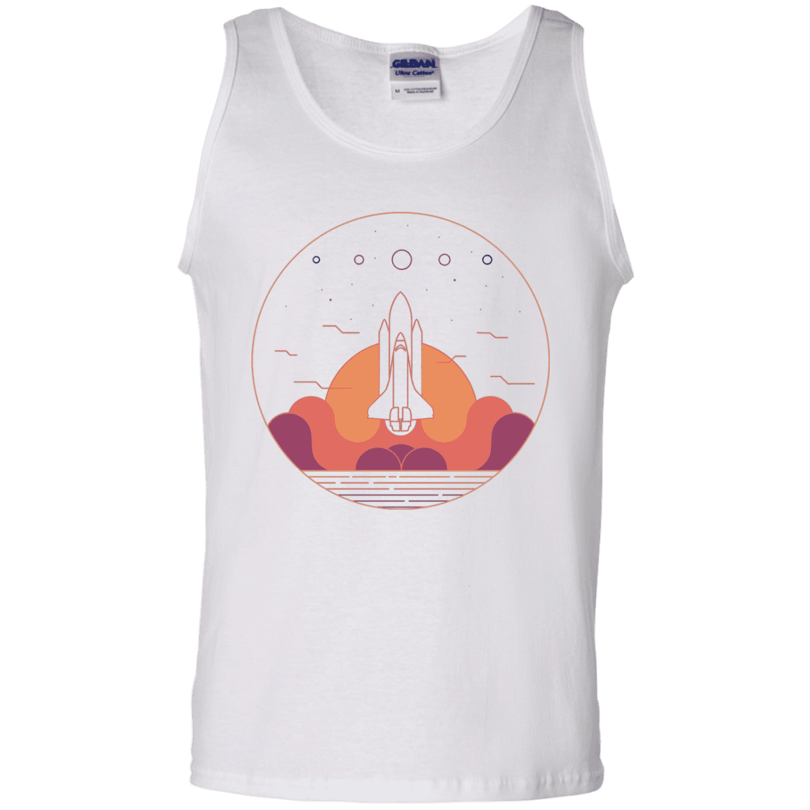 T-Shirts White / S Discovery Star Men's Tank Top