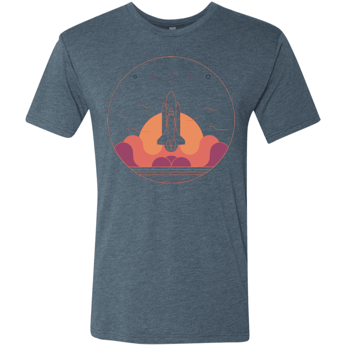 T-Shirts Indigo / S Discovery Star Men's Triblend T-Shirt