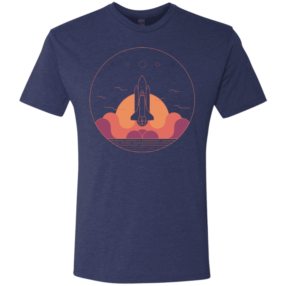 T-Shirts Vintage Navy / S Discovery Star Men's Triblend T-Shirt