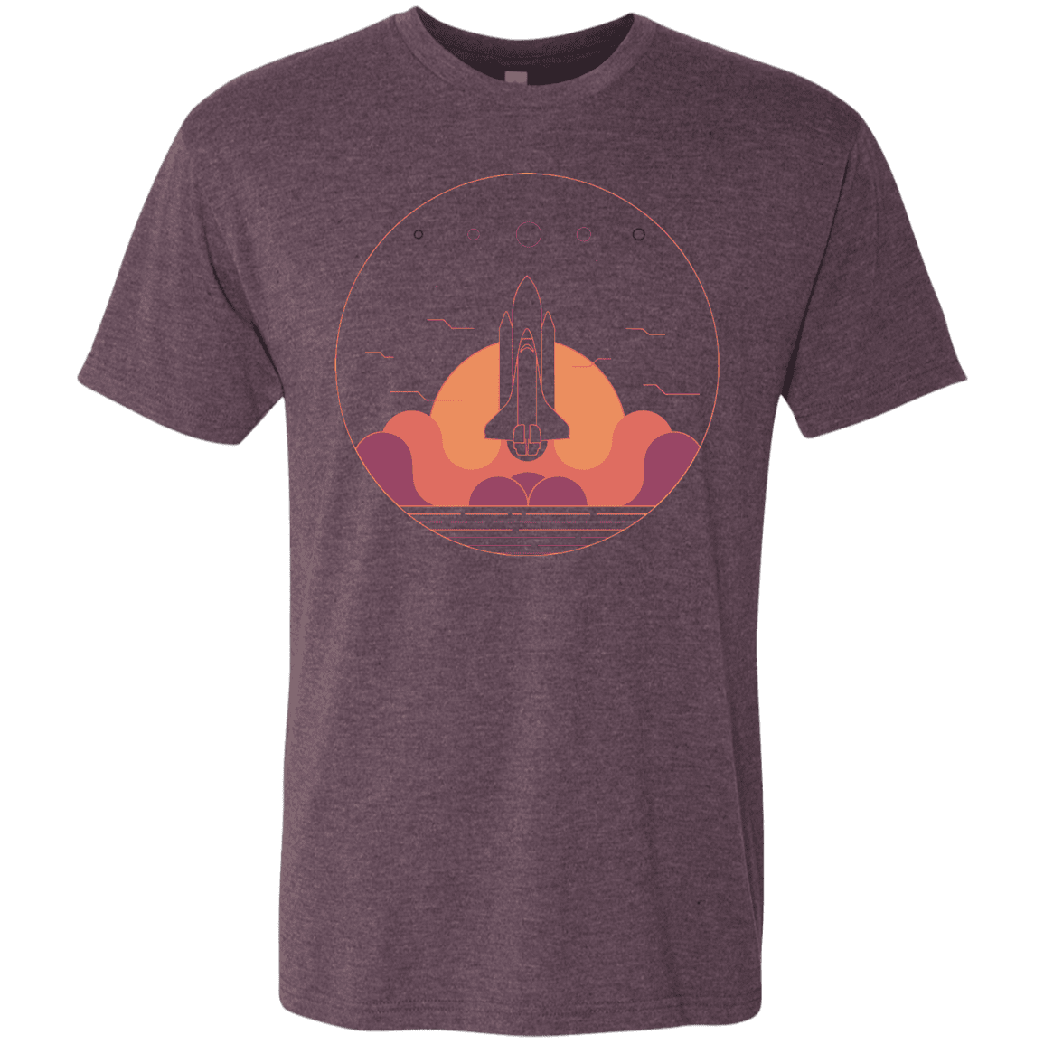 T-Shirts Vintage Purple / S Discovery Star Men's Triblend T-Shirt