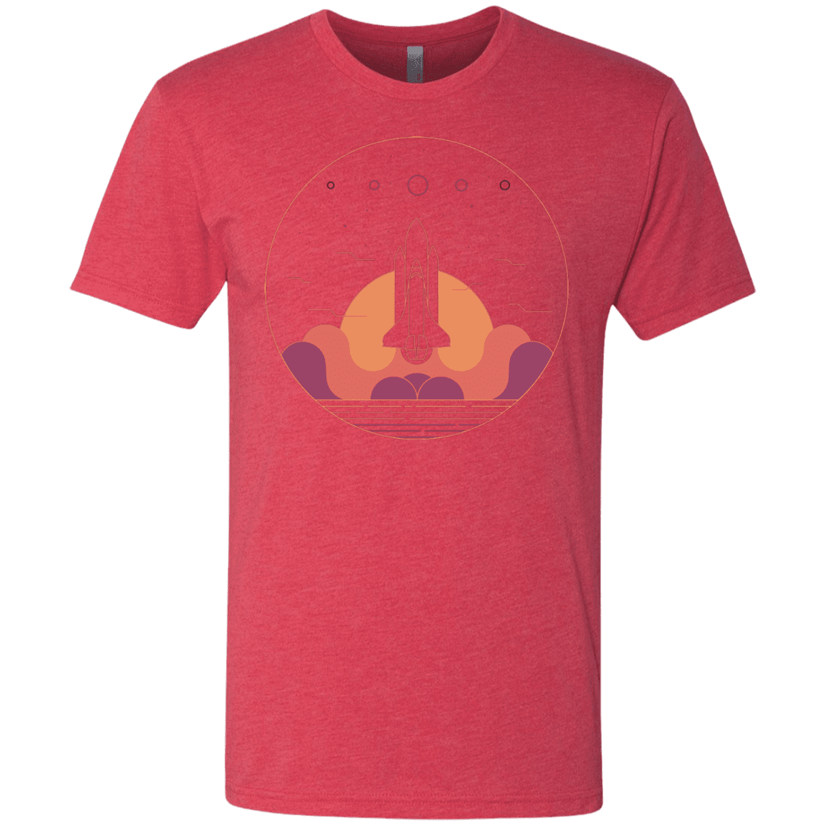 T-Shirts Vintage Red / S Discovery Star Men's Triblend T-Shirt