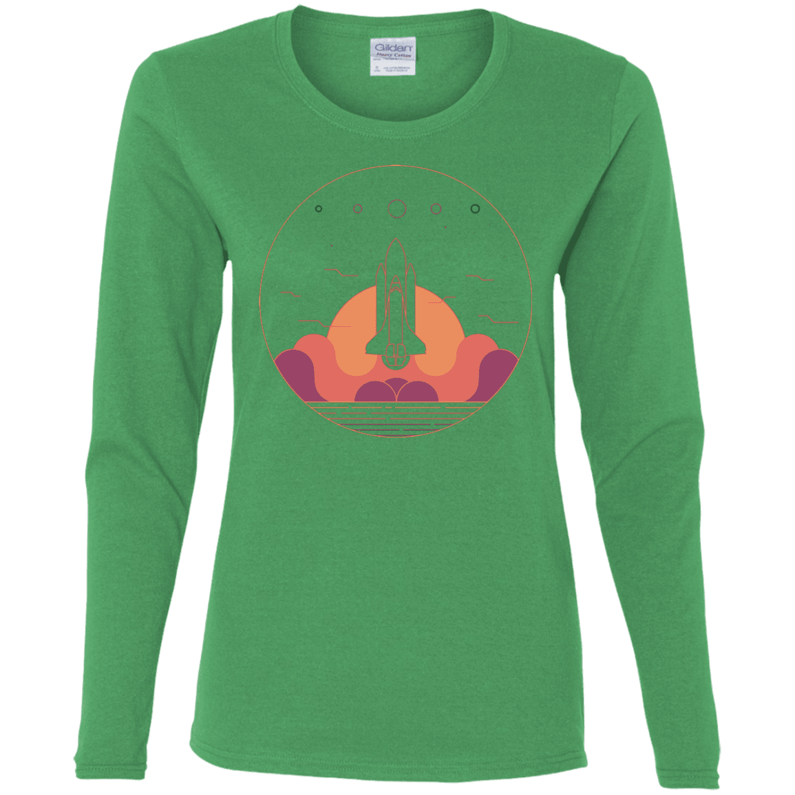 T-Shirts Irish Green / S Discovery Star Women's Long Sleeve T-Shirt