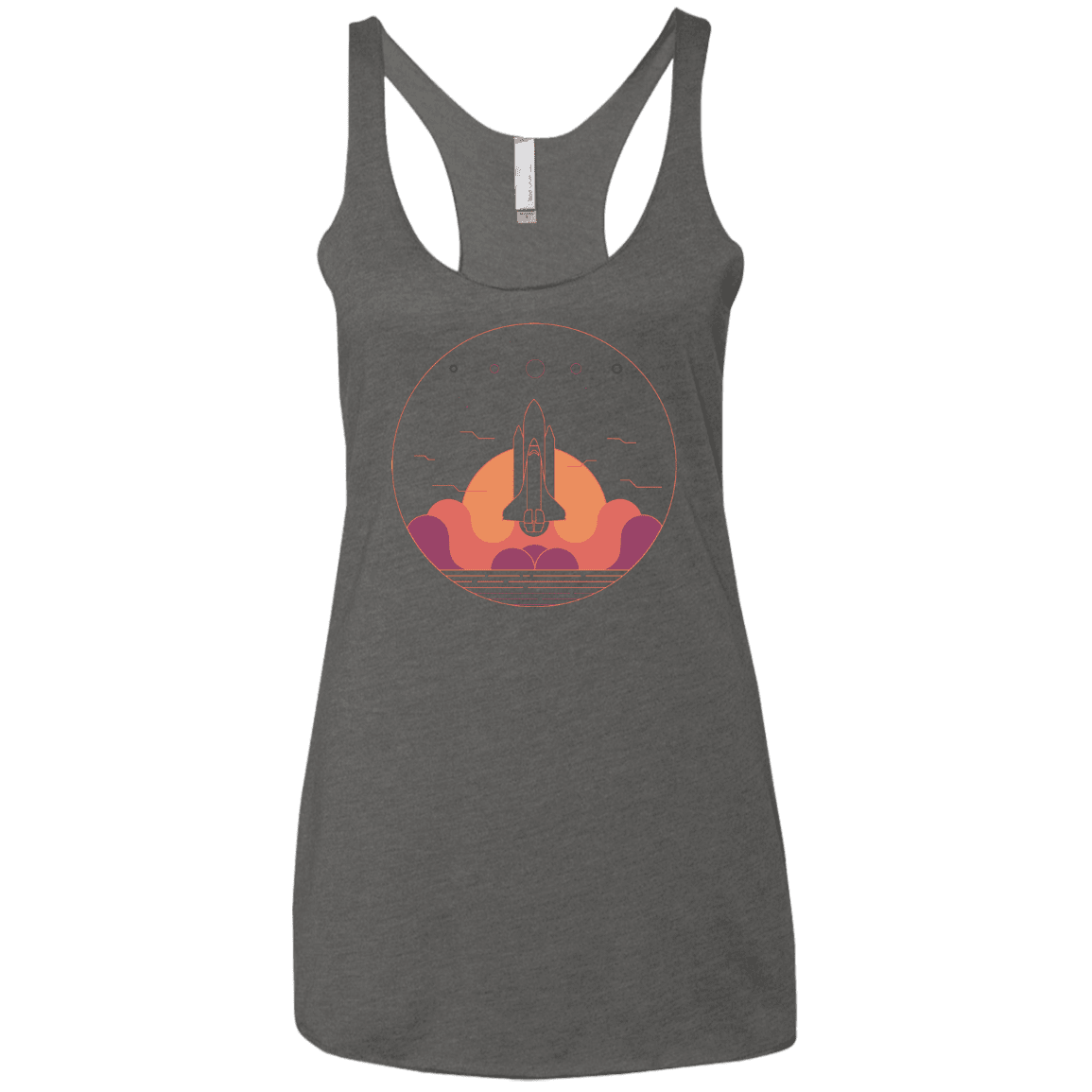 T-Shirts Premium Heather / X-Small Discovery Star Women's Triblend Racerback Tank
