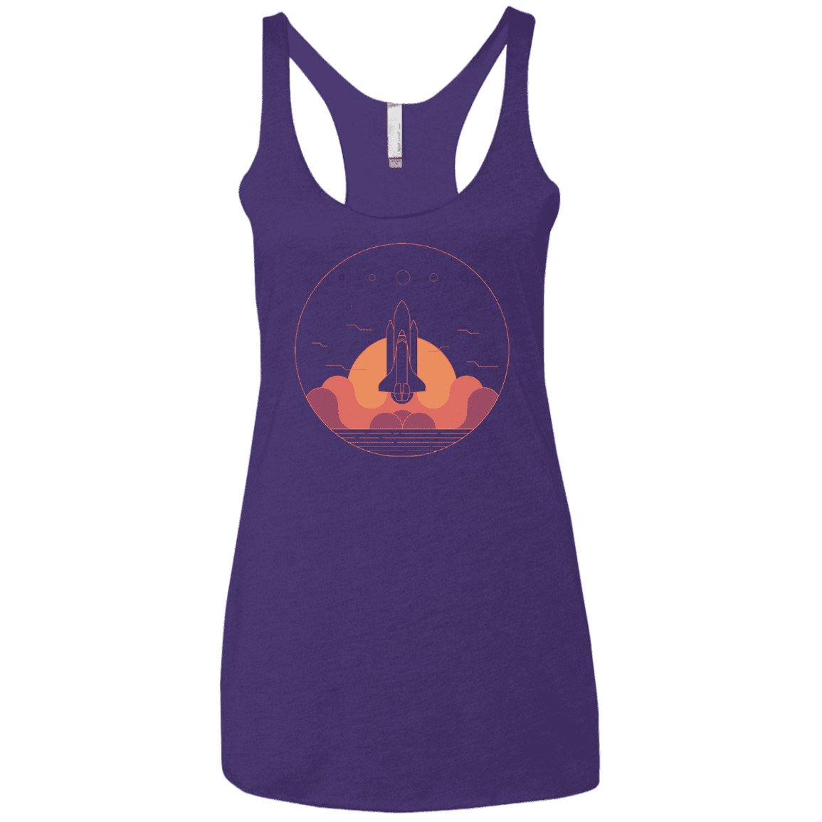 T-Shirts Purple Rush / X-Small Discovery Star Women's Triblend Racerback Tank