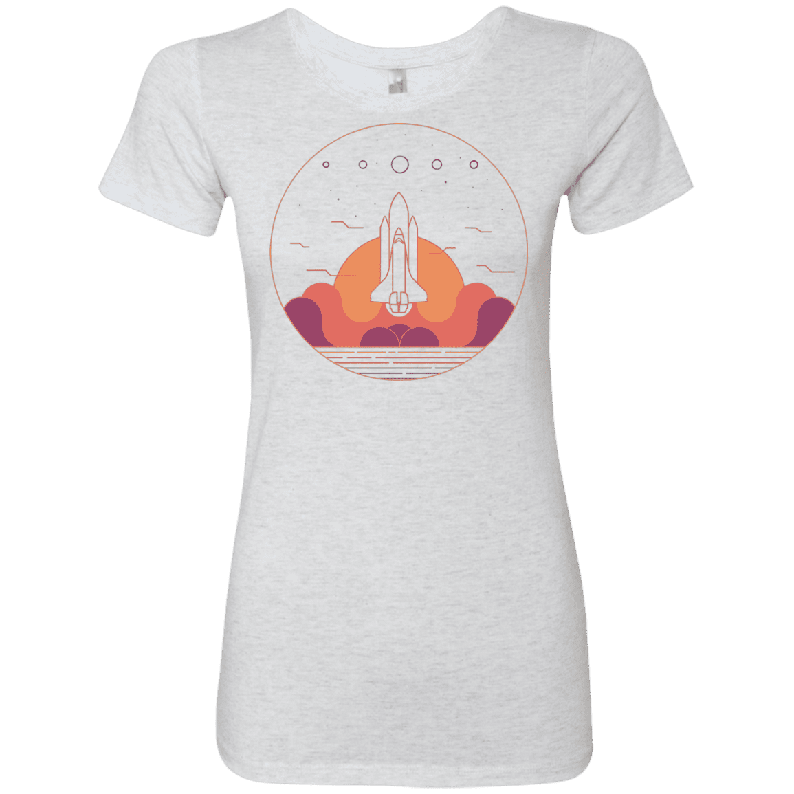T-Shirts Heather White / S Discovery Star Women's Triblend T-Shirt