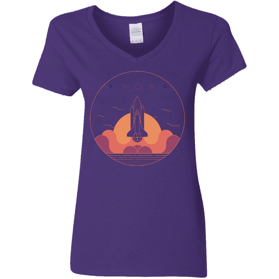 T-Shirts Purple / S Discovery Star Women's V-Neck T-Shirt