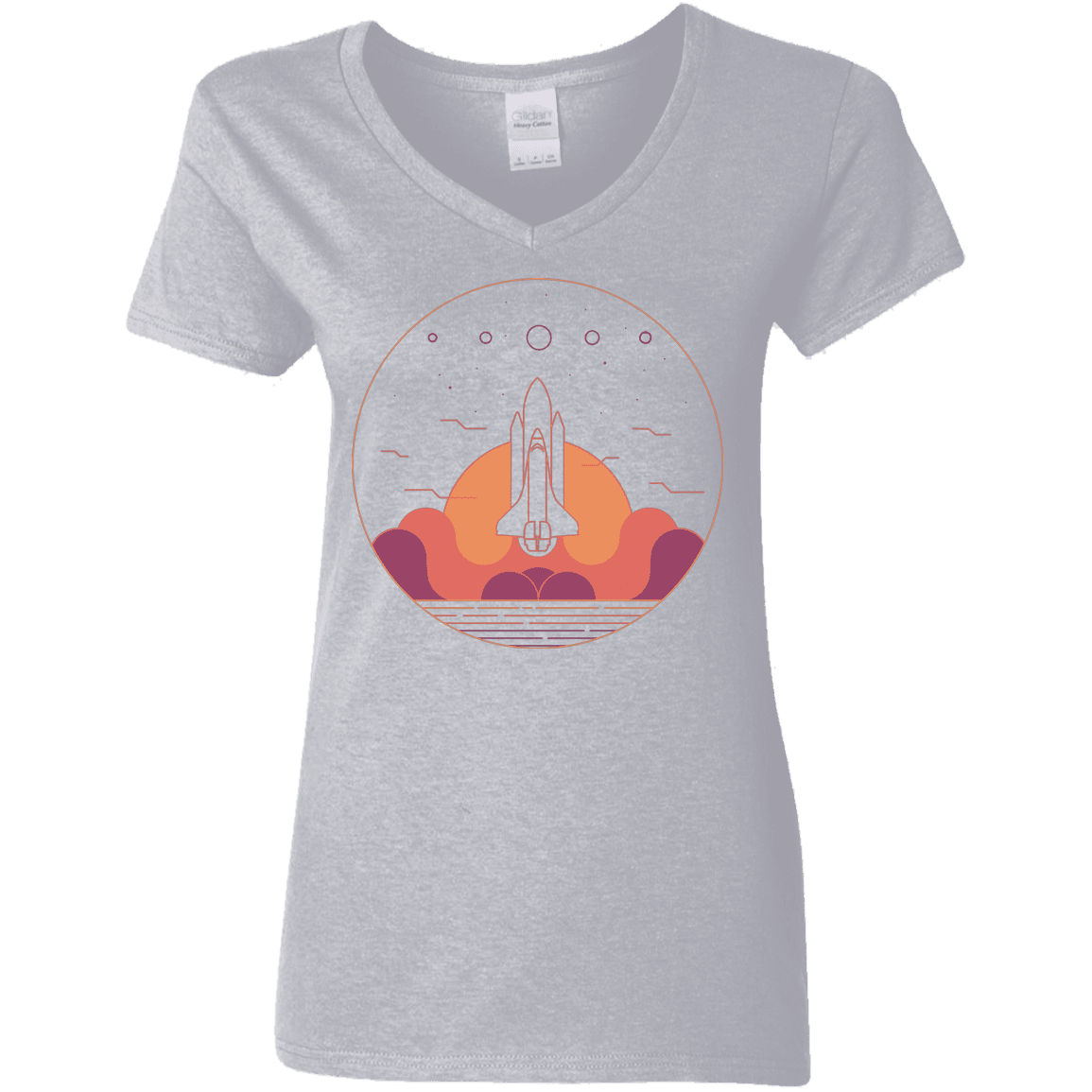 T-Shirts Sport Grey / S Discovery Star Women's V-Neck T-Shirt