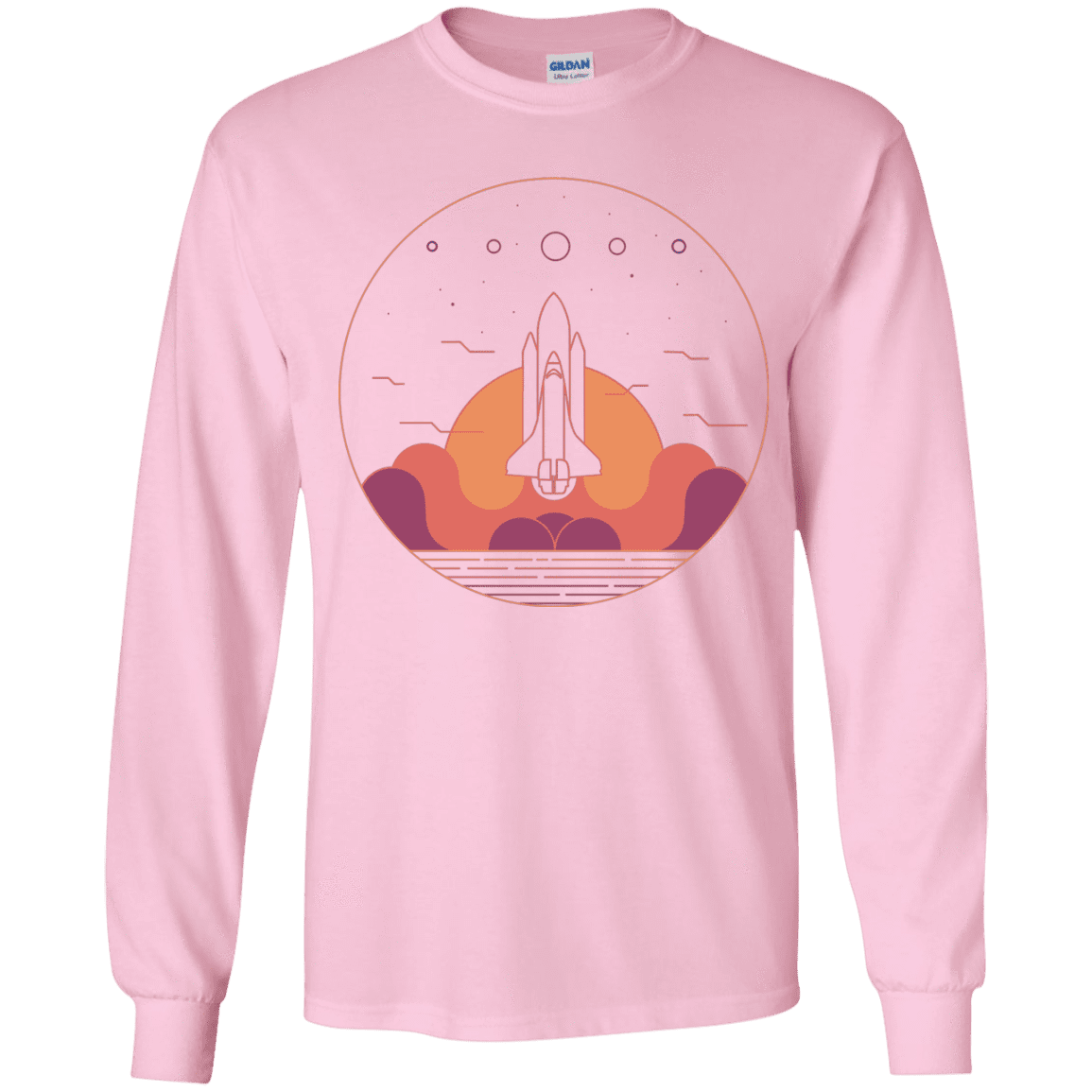 T-Shirts Light Pink / YS Discovery Star Youth Long Sleeve T-Shirt