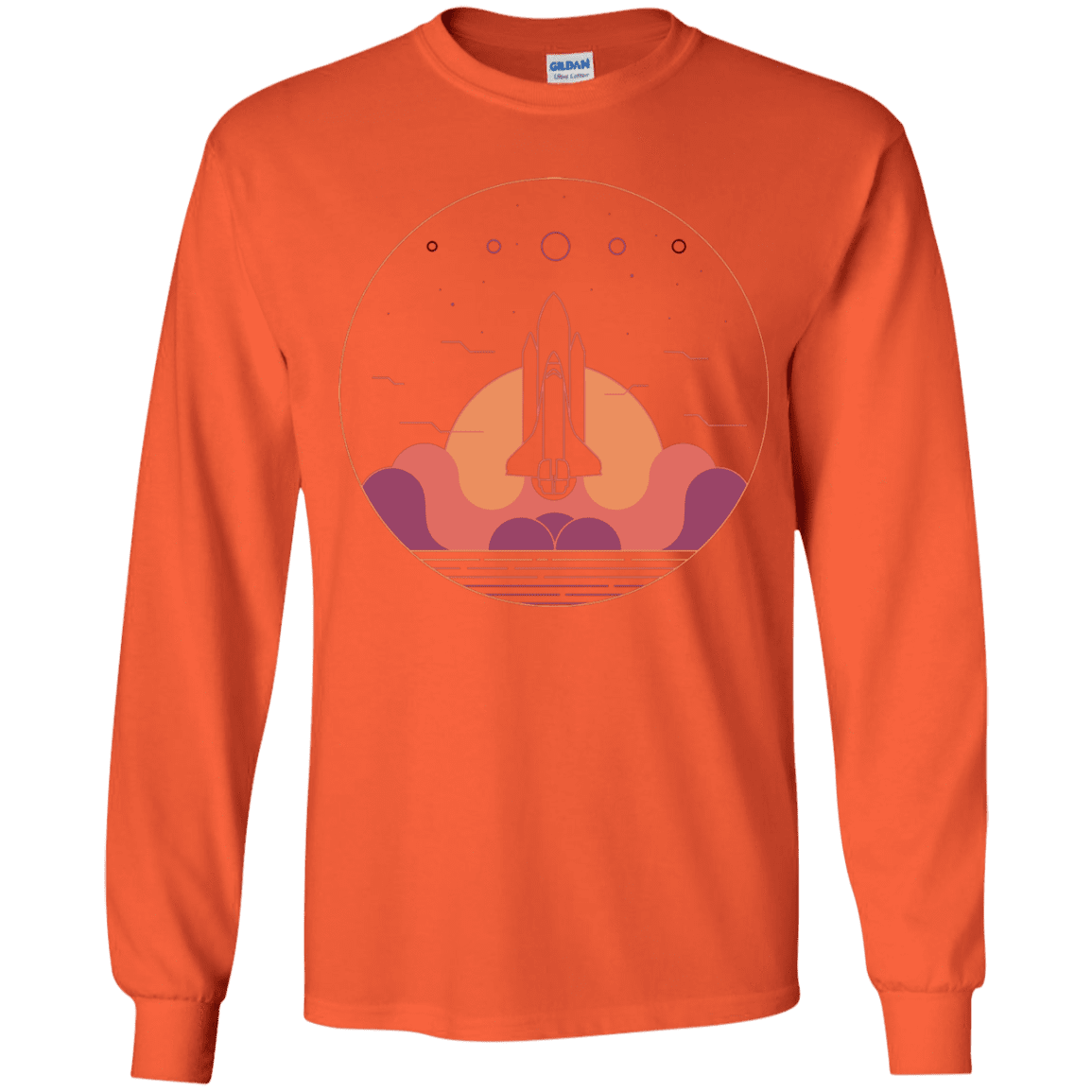 T-Shirts Orange / YS Discovery Star Youth Long Sleeve T-Shirt