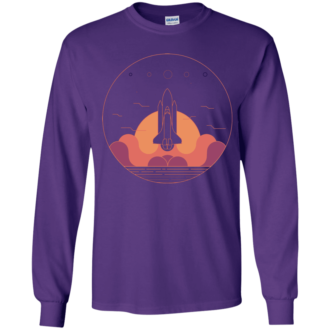 T-Shirts Purple / YS Discovery Star Youth Long Sleeve T-Shirt