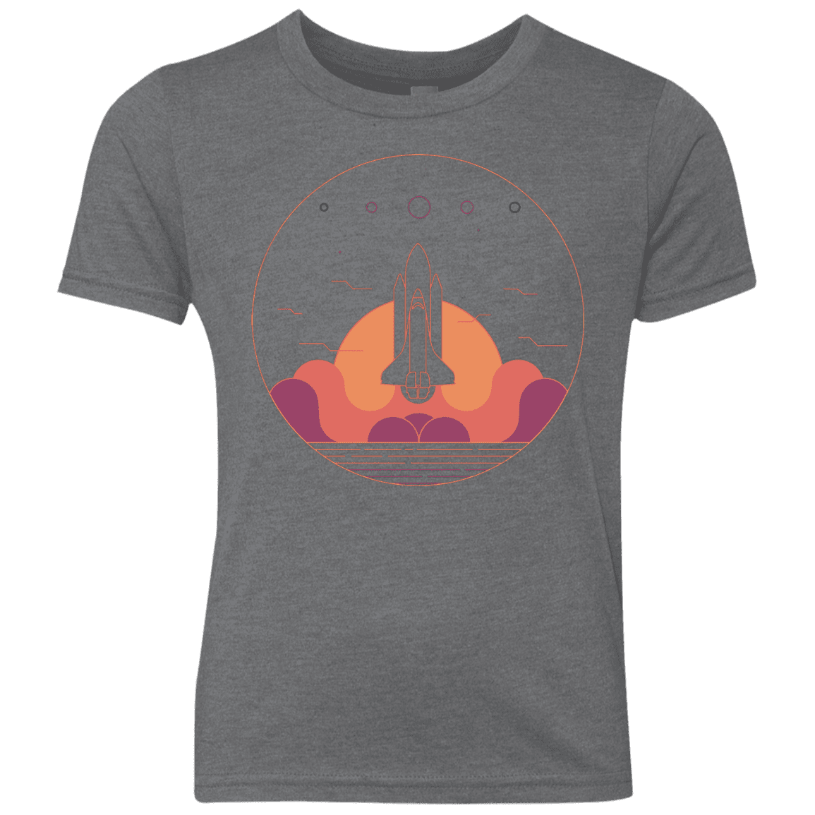 T-Shirts Premium Heather / YXS Discovery Star Youth Triblend T-Shirt