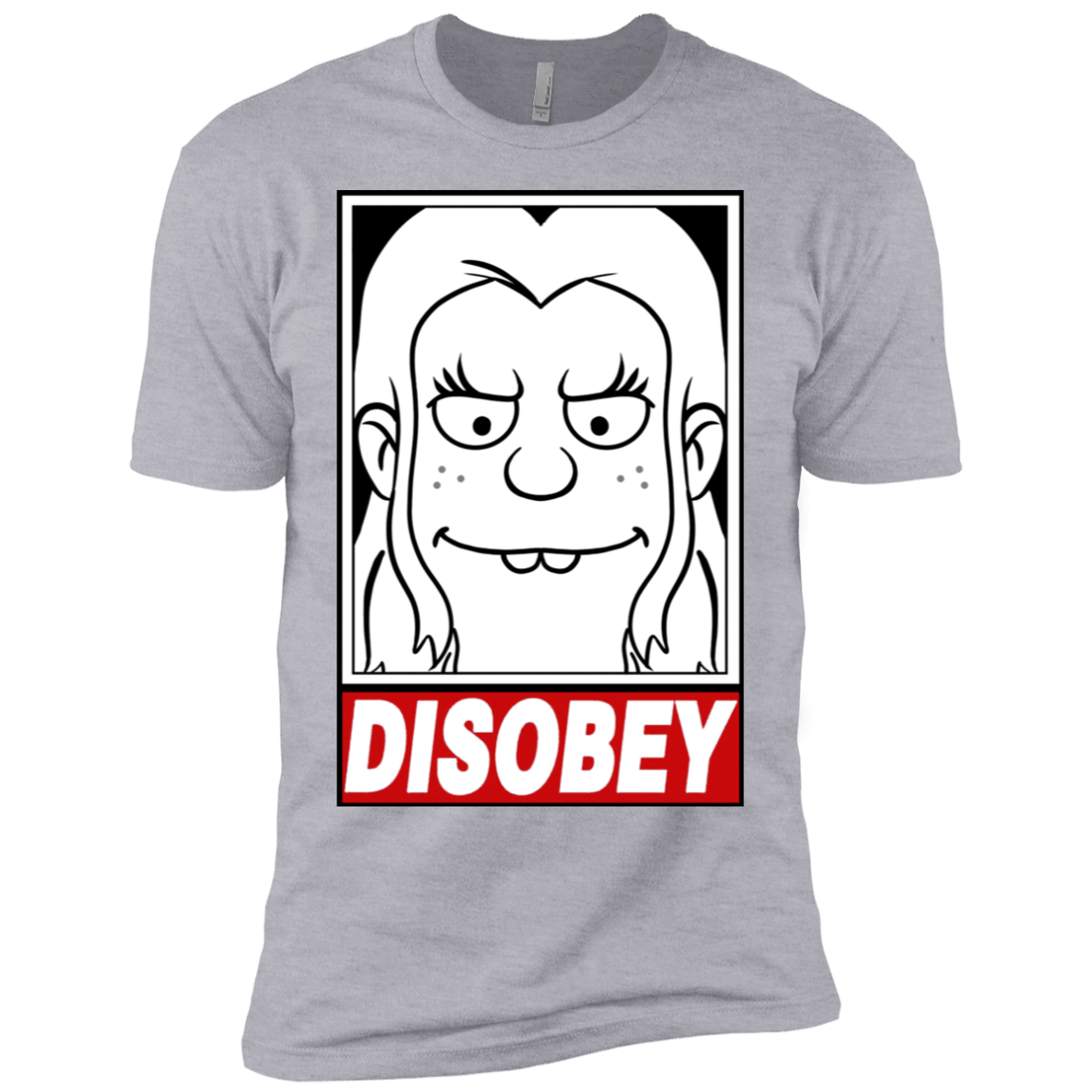 T-Shirts Heather Grey / YXS Disobey Boys Premium T-Shirt