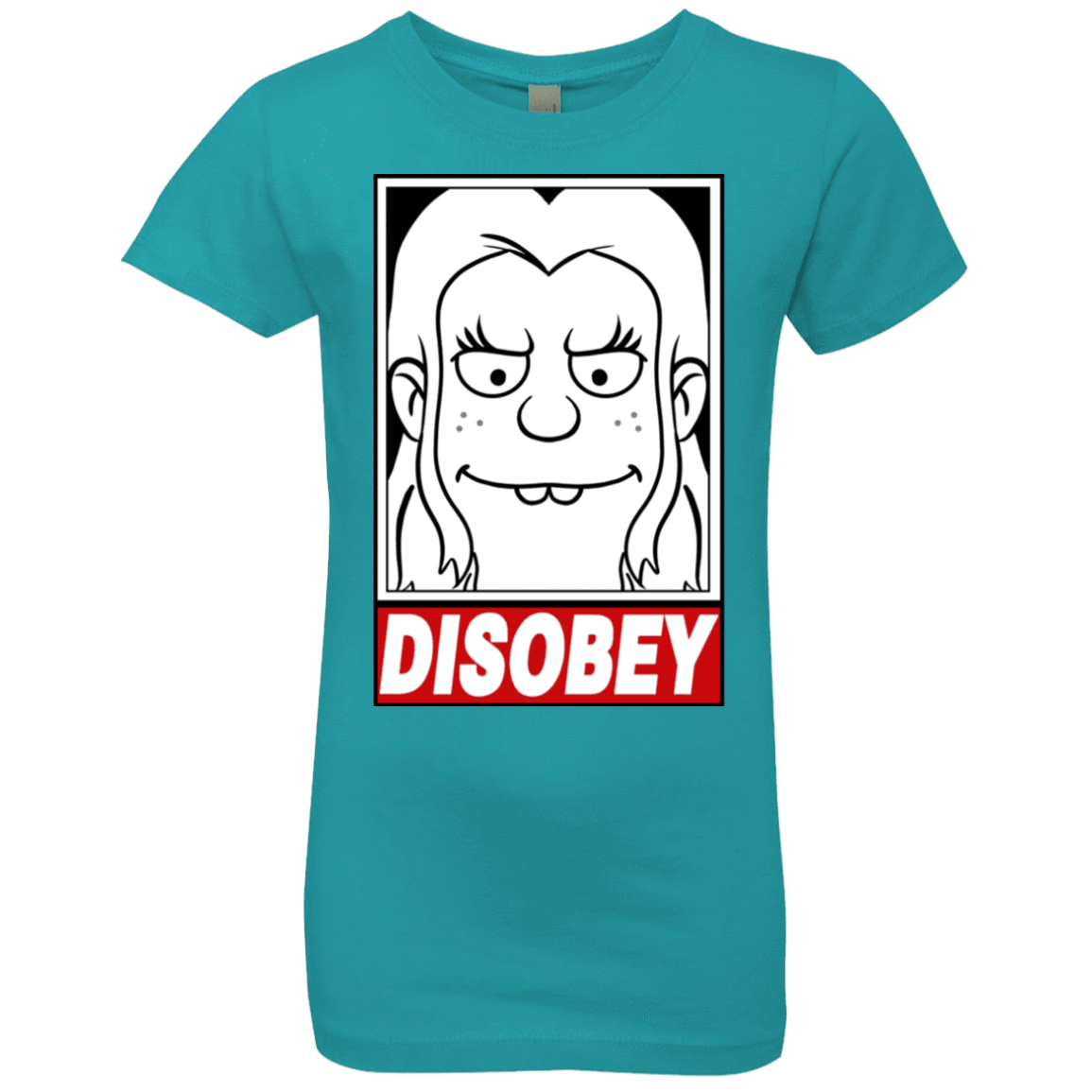 T-Shirts Tahiti Blue / YXS Disobey Girls Premium T-Shirt