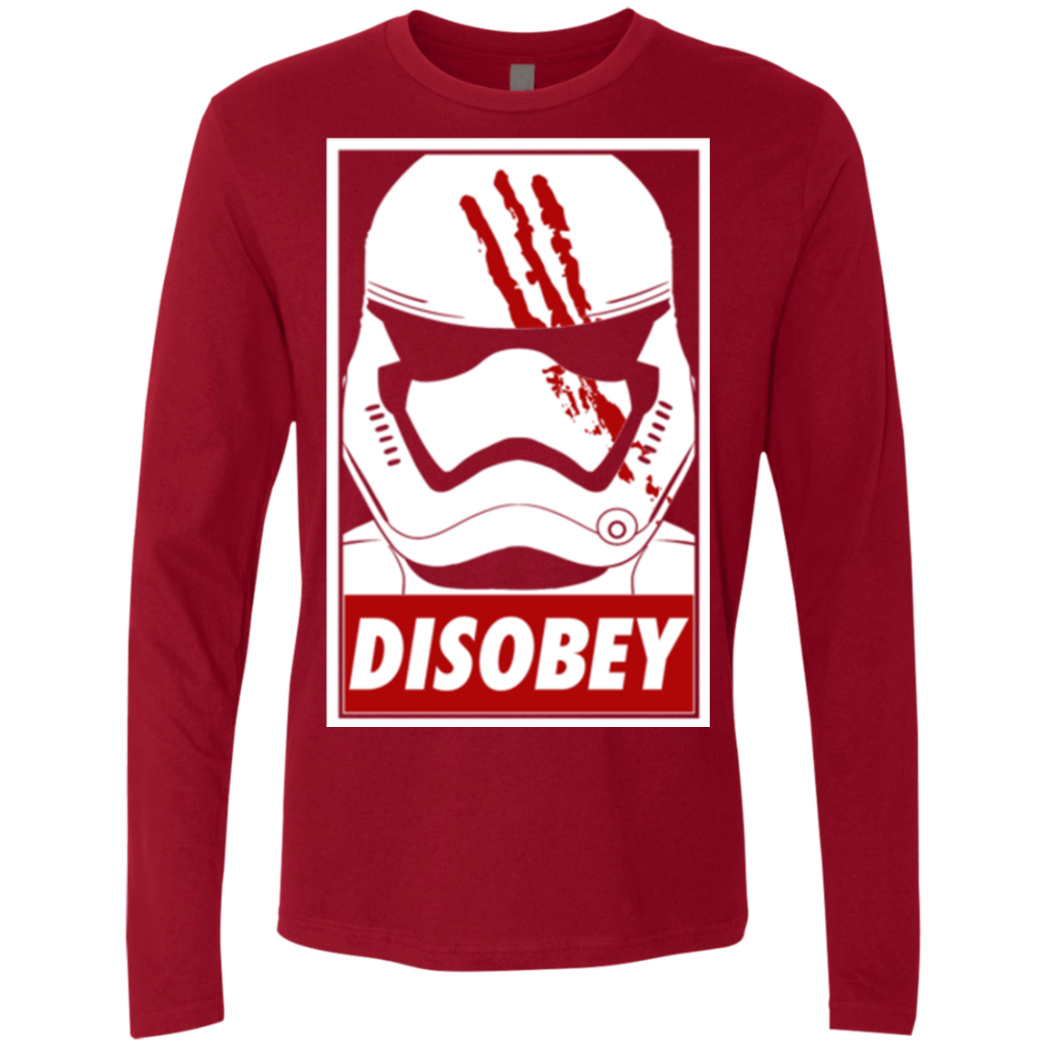 T-Shirts Cardinal / Small Disobey Men's Premium Long Sleeve