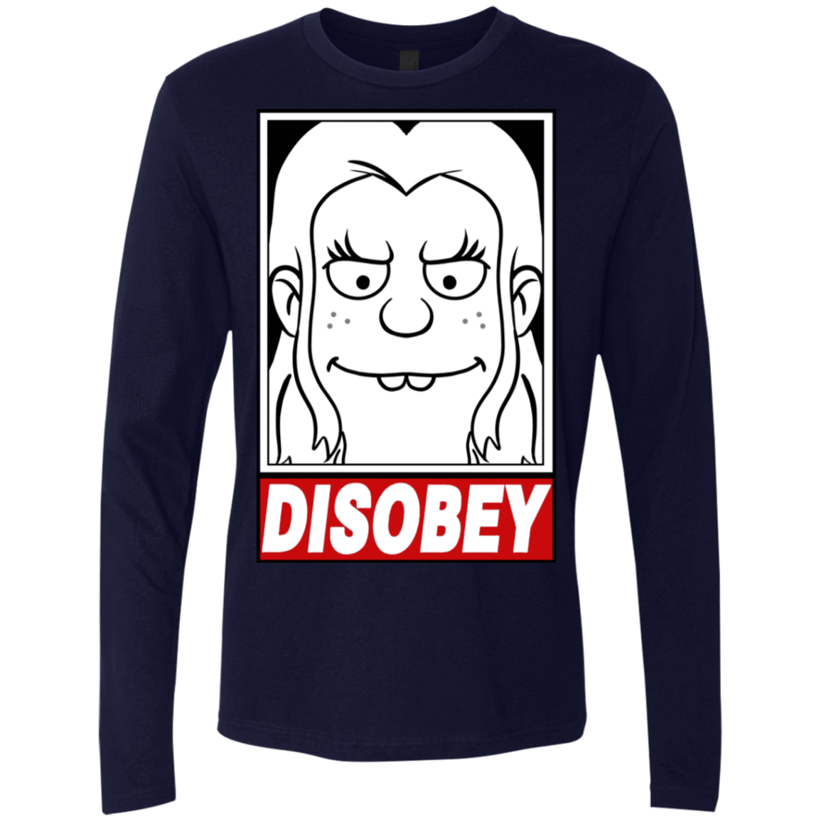 T-Shirts Midnight Navy / S Disobey Men's Premium Long Sleeve