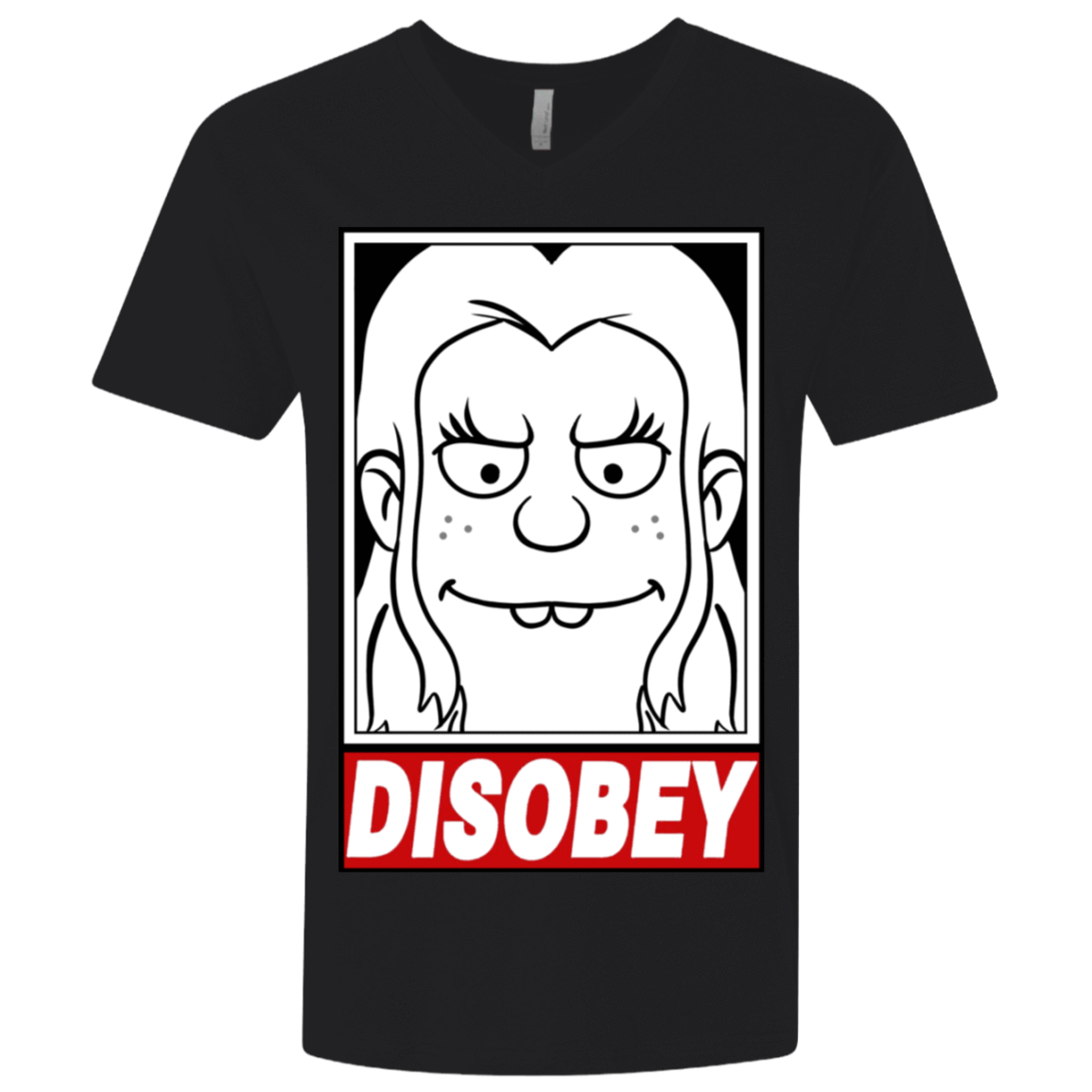 T-Shirts Black / X-Small Disobey Men's Premium V-Neck