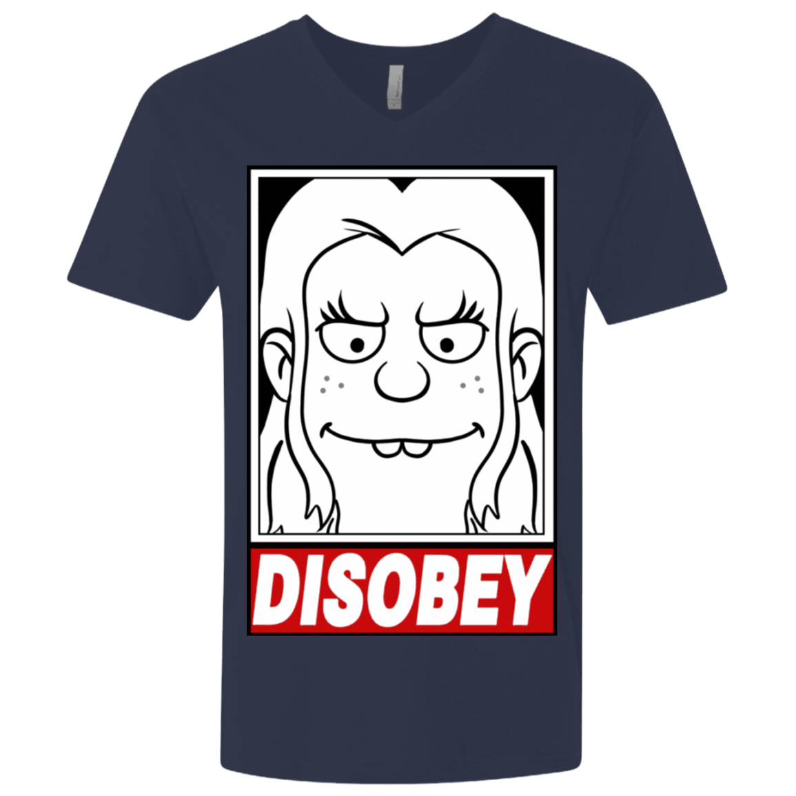 T-Shirts Midnight Navy / X-Small Disobey Men's Premium V-Neck