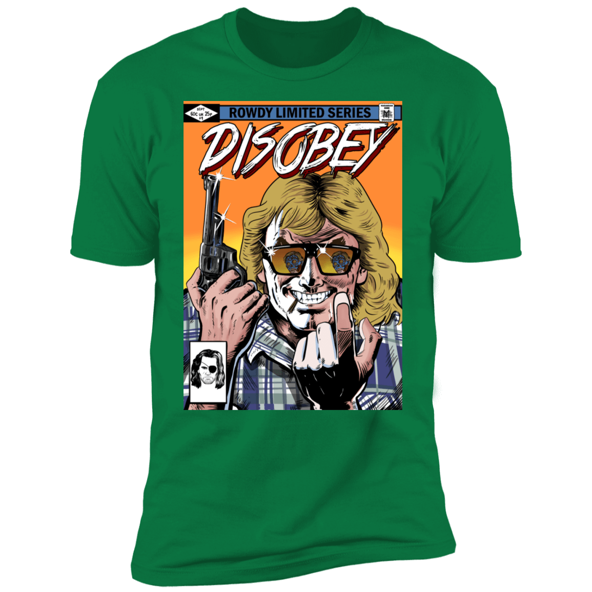 T-Shirts Kelly Green / S Disobey Rowdy Men's Premium T-Shirt