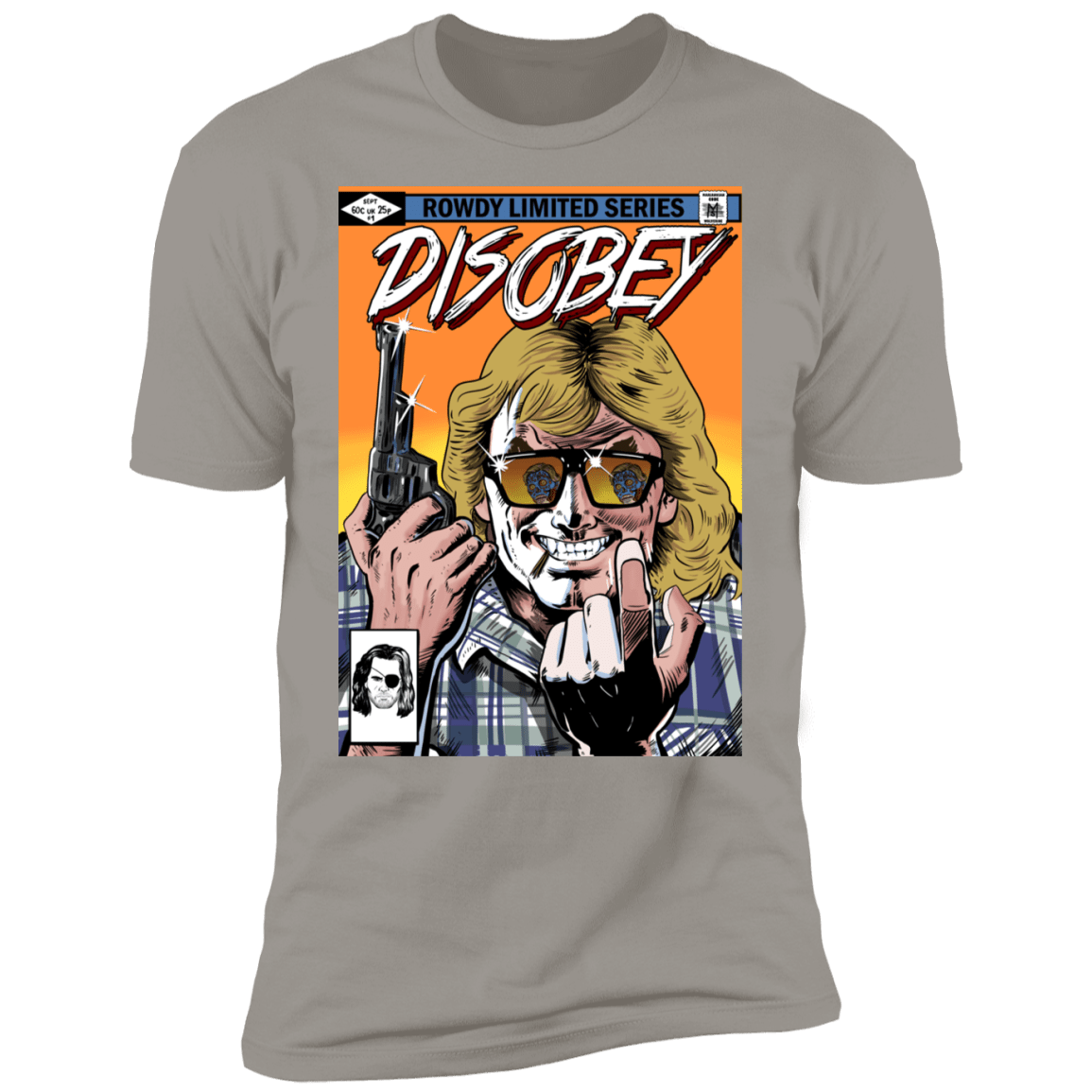 T-Shirts Light Grey / S Disobey Rowdy Men's Premium T-Shirt
