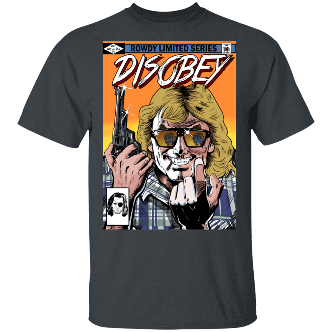 T-Shirts Dark Heather / S Disobey Rowdy T-Shirt