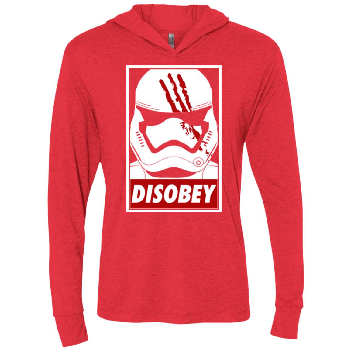 T-Shirts Vintage Red / X-Small Disobey Triblend Long Sleeve Hoodie Tee