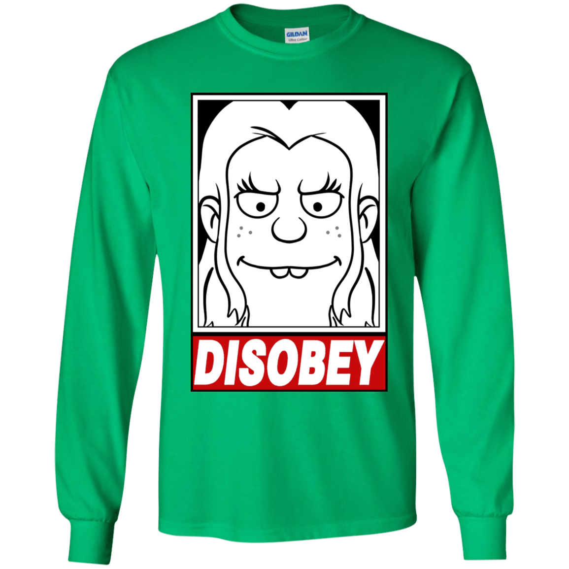 T-Shirts Irish Green / YS Disobey Youth Long Sleeve T-Shirt