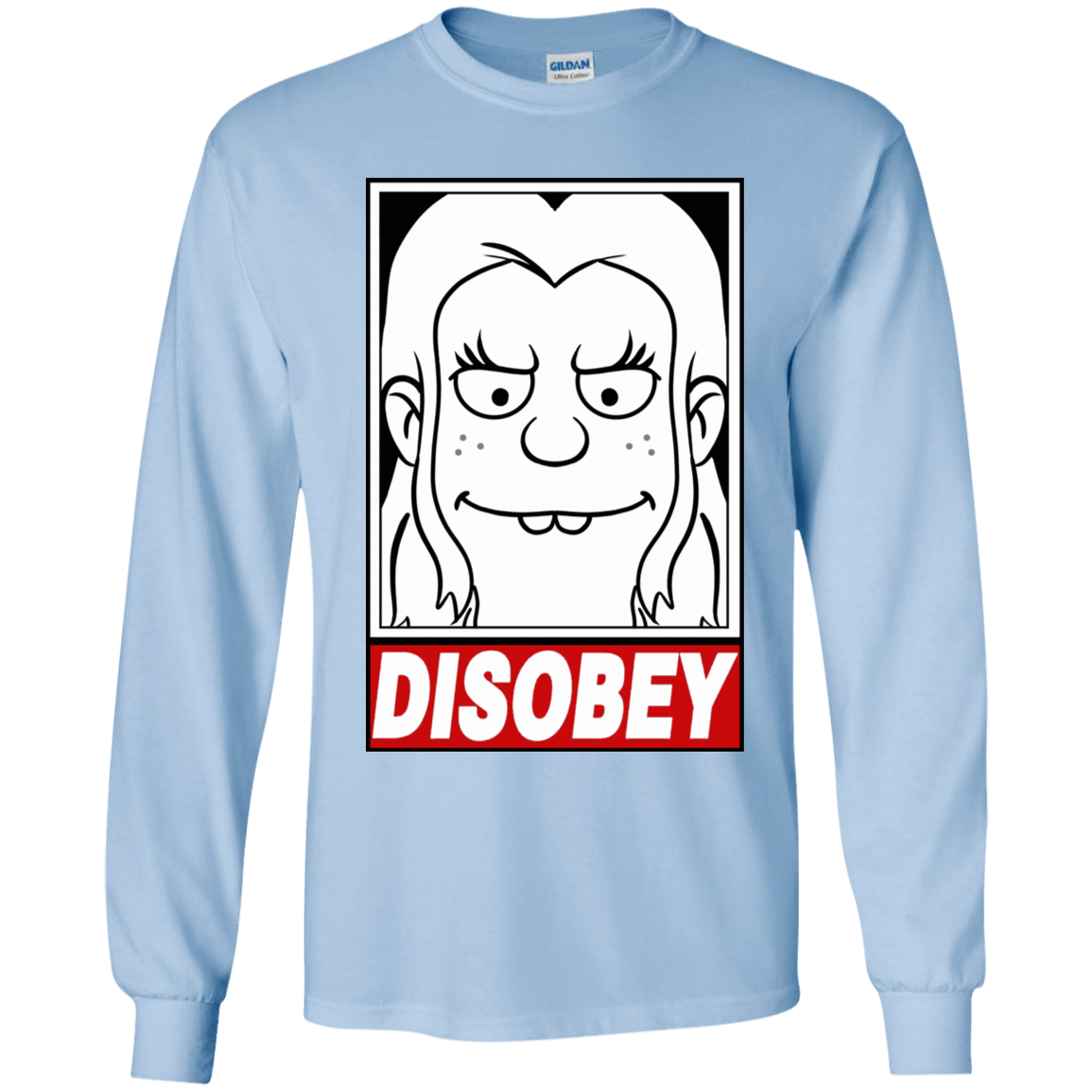 T-Shirts Light Blue / YS Disobey Youth Long Sleeve T-Shirt