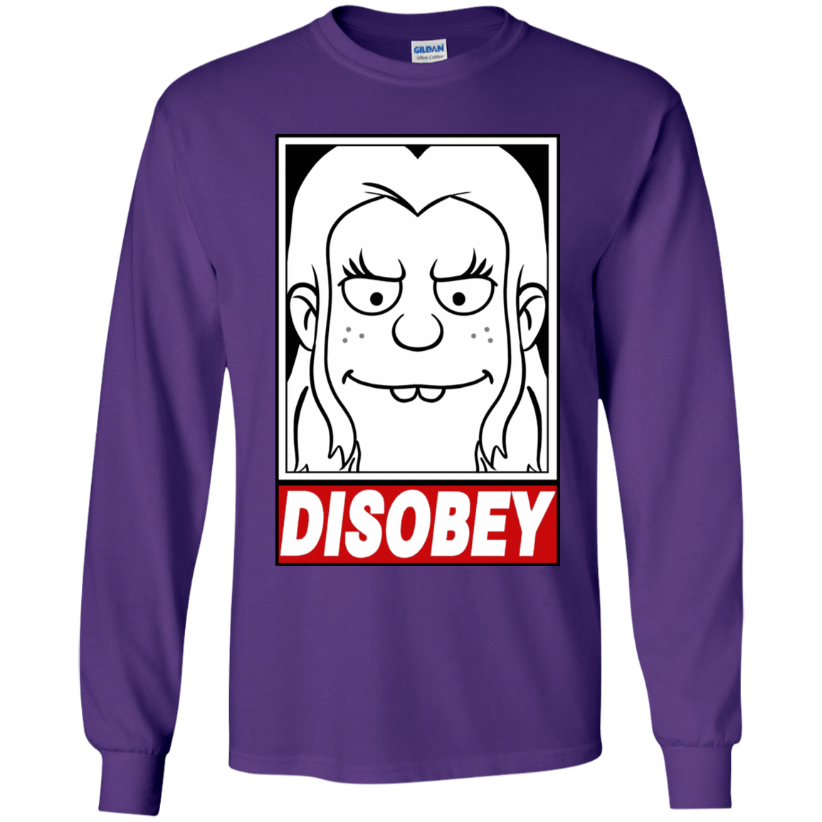 T-Shirts Purple / YS Disobey Youth Long Sleeve T-Shirt