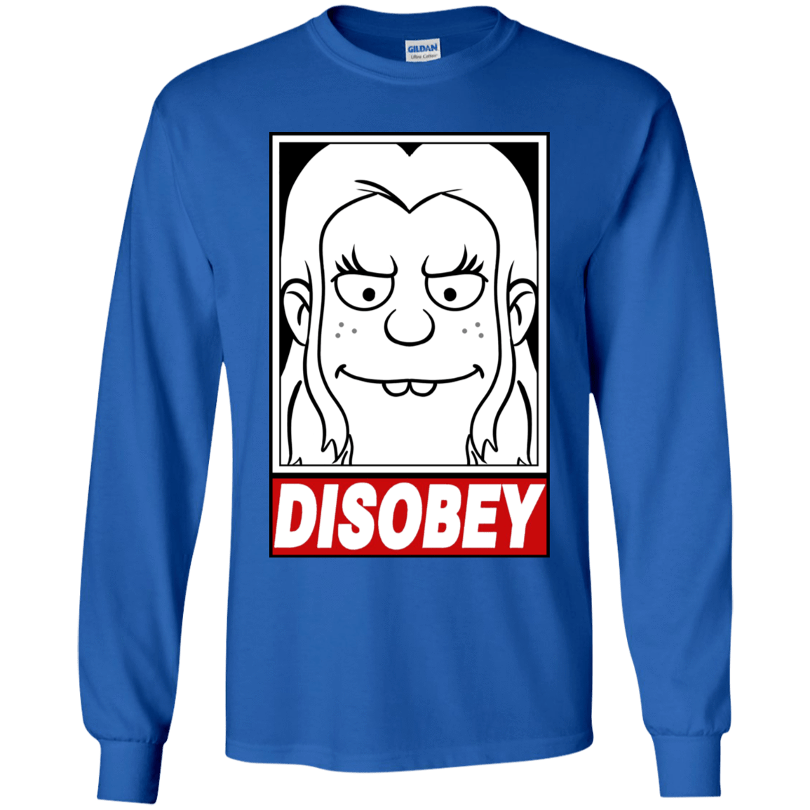 T-Shirts Royal / YS Disobey Youth Long Sleeve T-Shirt