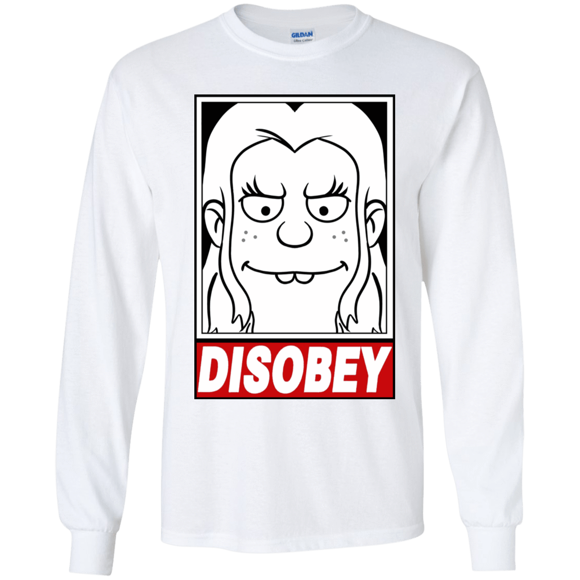 T-Shirts White / YS Disobey Youth Long Sleeve T-Shirt