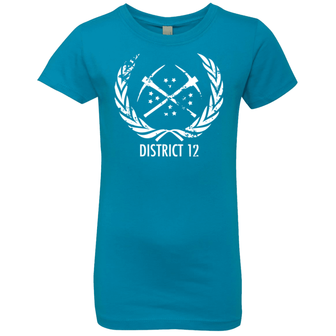 T-Shirts Turquoise / YXS District 12 Girls Premium T-Shirt