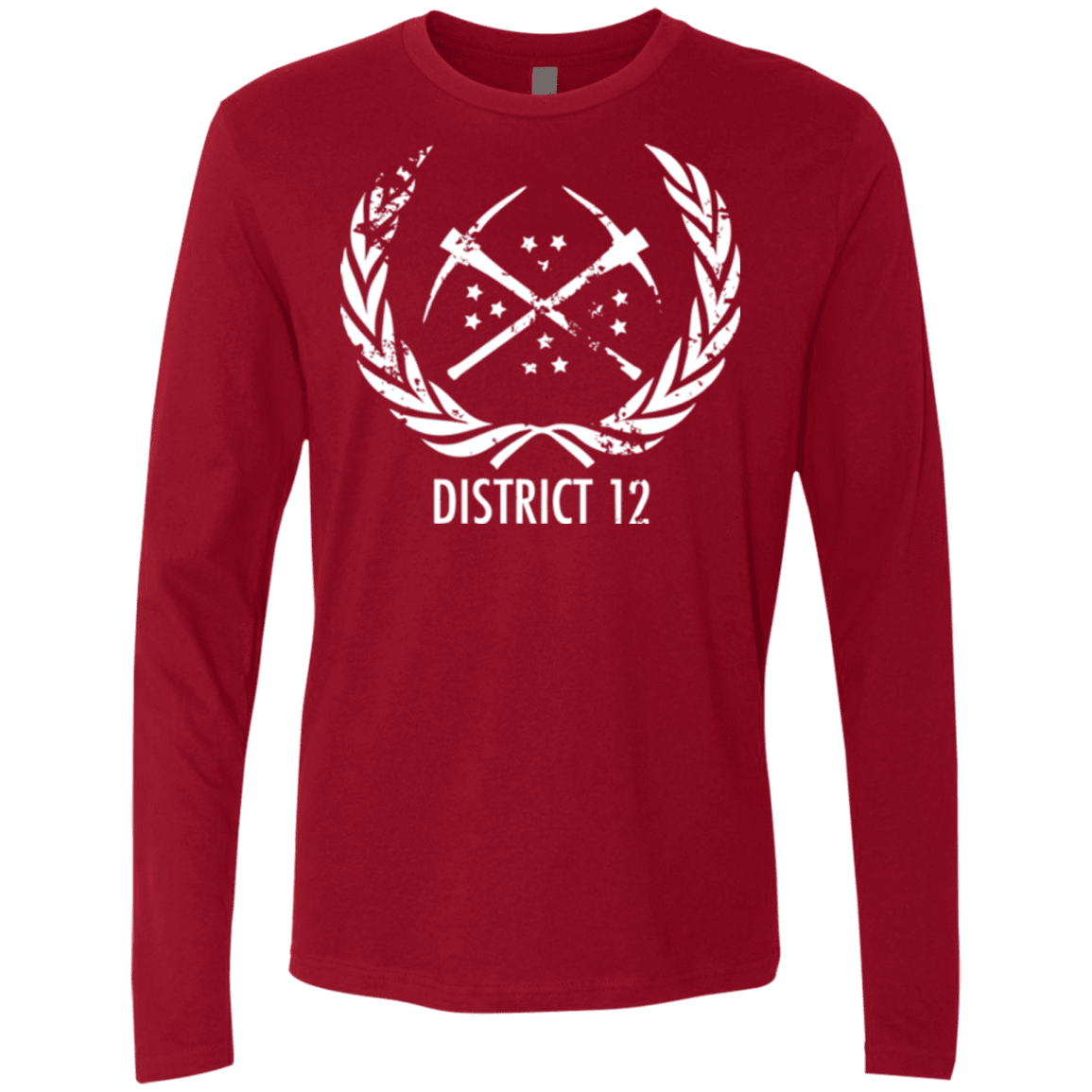 T-Shirts Cardinal / Small District 12 Men's Premium Long Sleeve