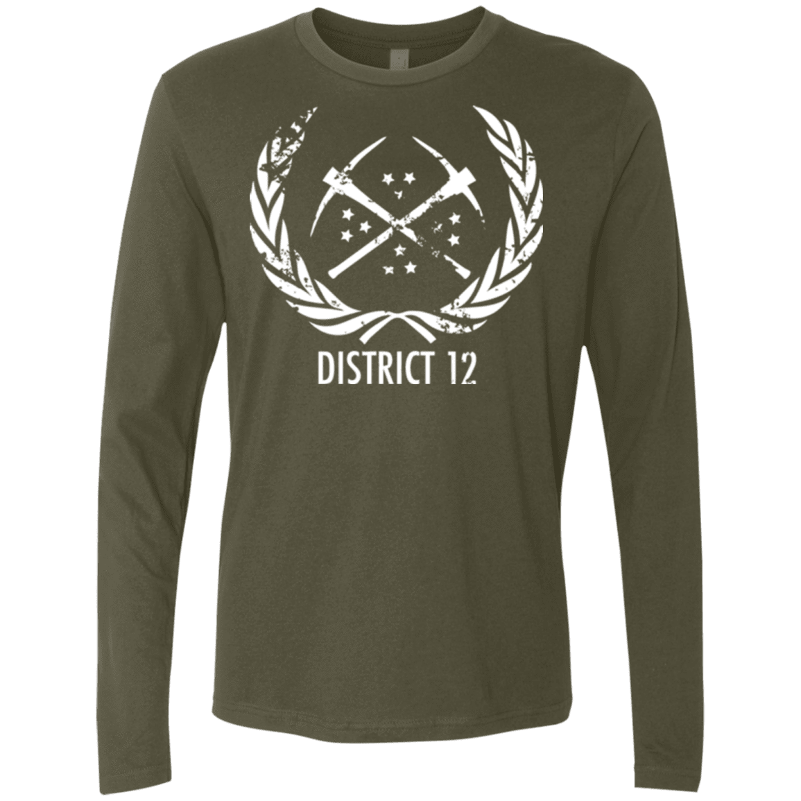 T-Shirts Military Green / Small District 12 Men's Premium Long Sleeve