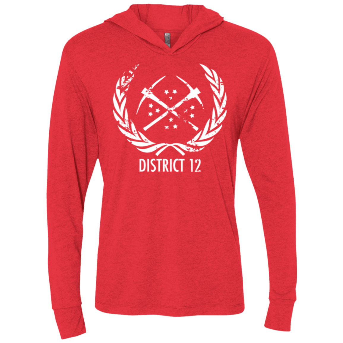 T-Shirts Vintage Red / X-Small District 12 Triblend Long Sleeve Hoodie Tee