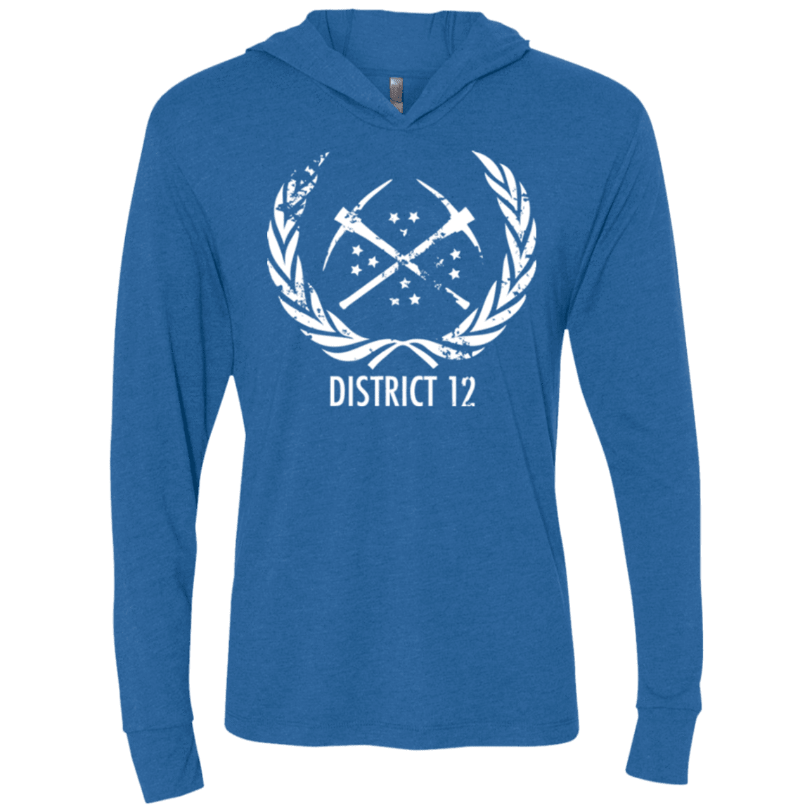 T-Shirts Vintage Royal / X-Small District 12 Triblend Long Sleeve Hoodie Tee