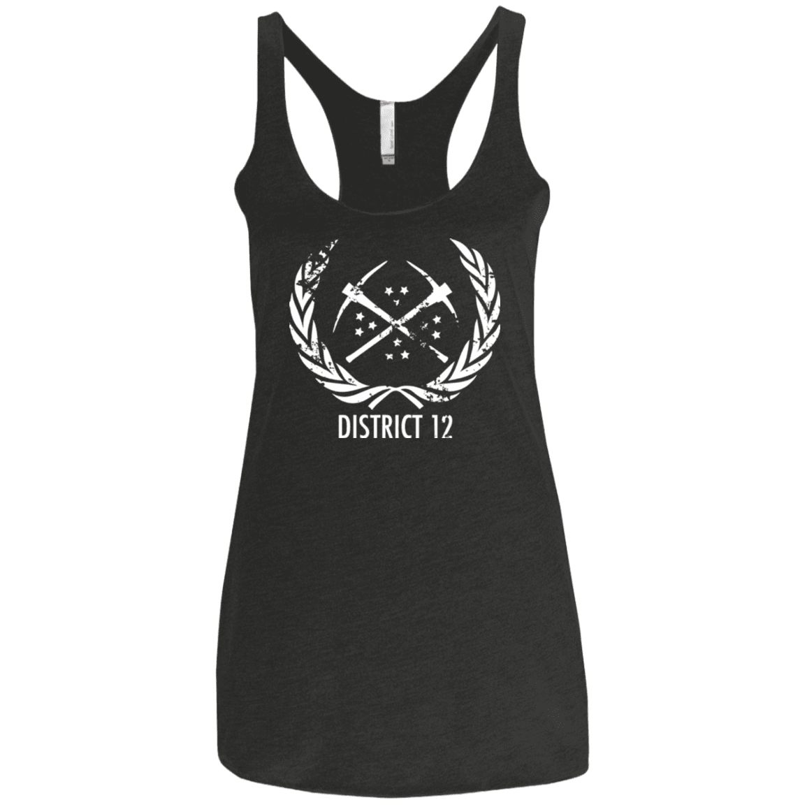 T-Shirts Vintage Black / X-Small District 12 Women's Triblend Racerback Tank