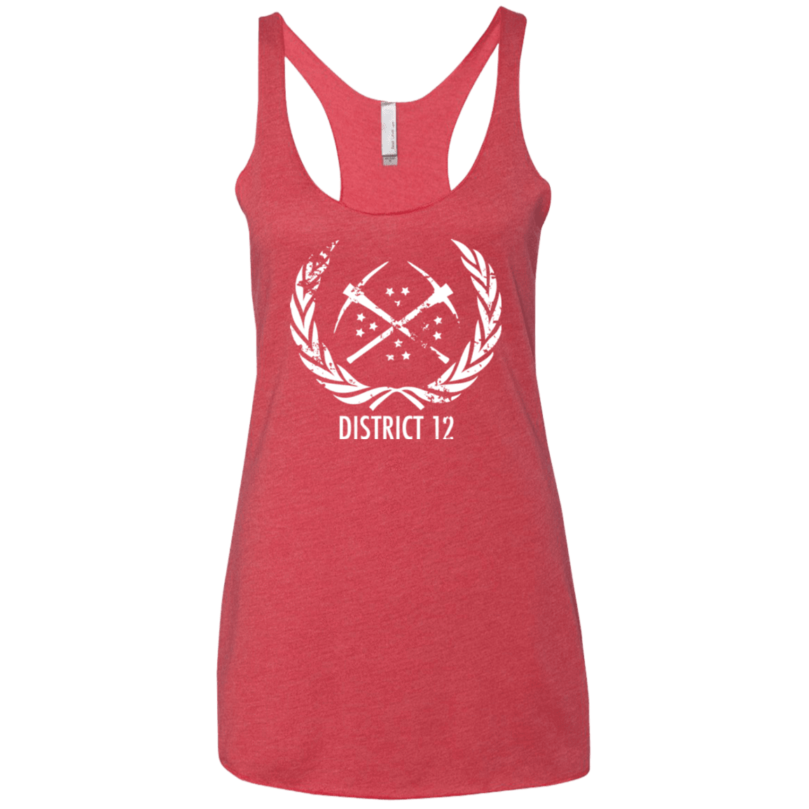 T-Shirts Vintage Red / X-Small District 12 Women's Triblend Racerback Tank