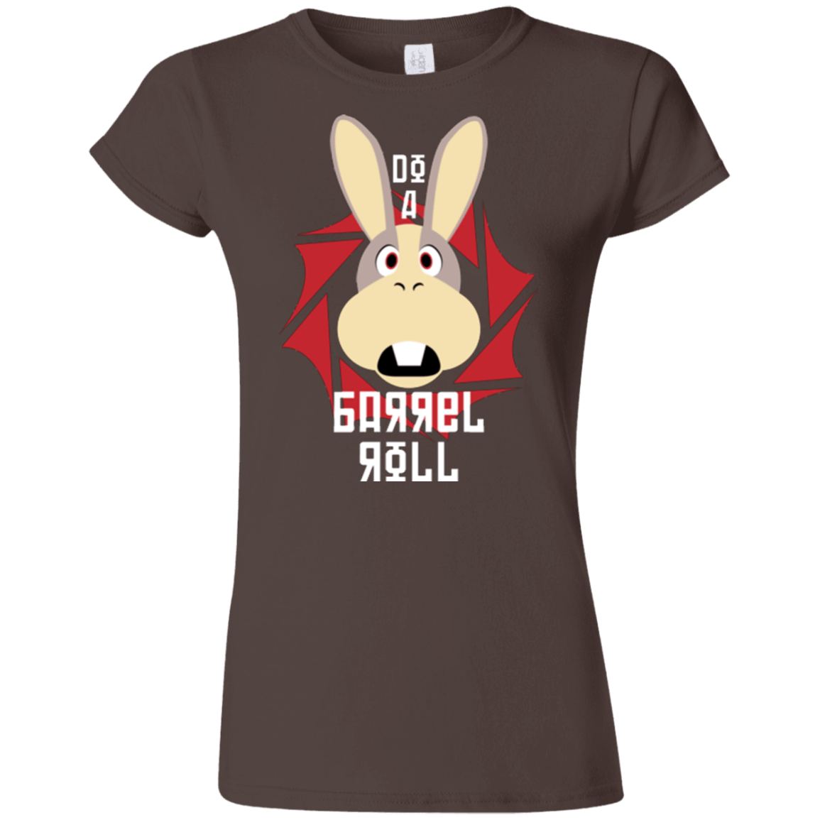 T-Shirts Dark Chocolate / S Do A Barrel Roll Junior Slimmer-Fit T-Shirt
