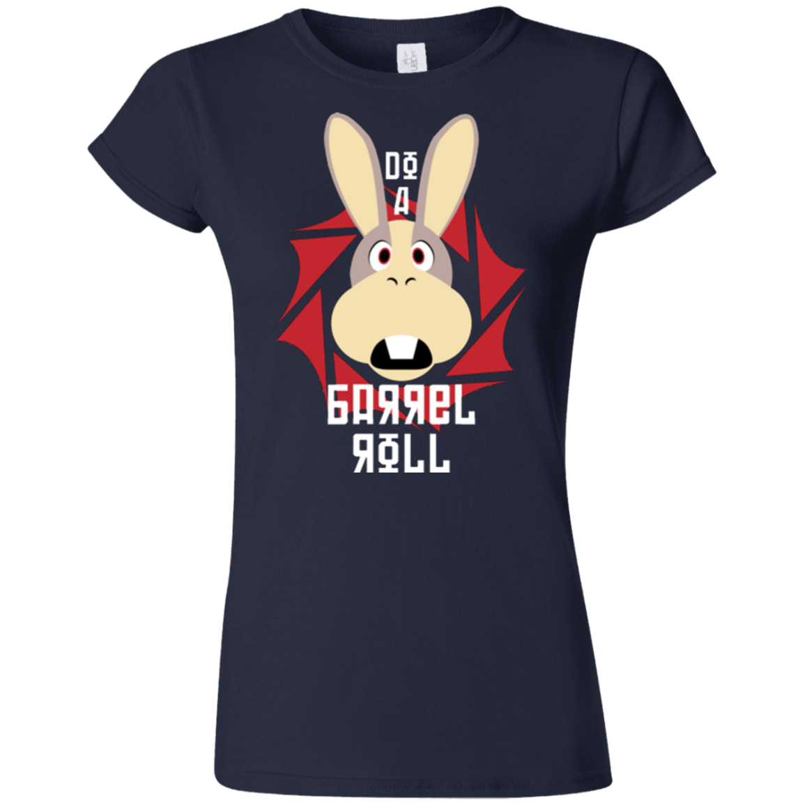 T-Shirts Navy / S Do A Barrel Roll Junior Slimmer-Fit T-Shirt