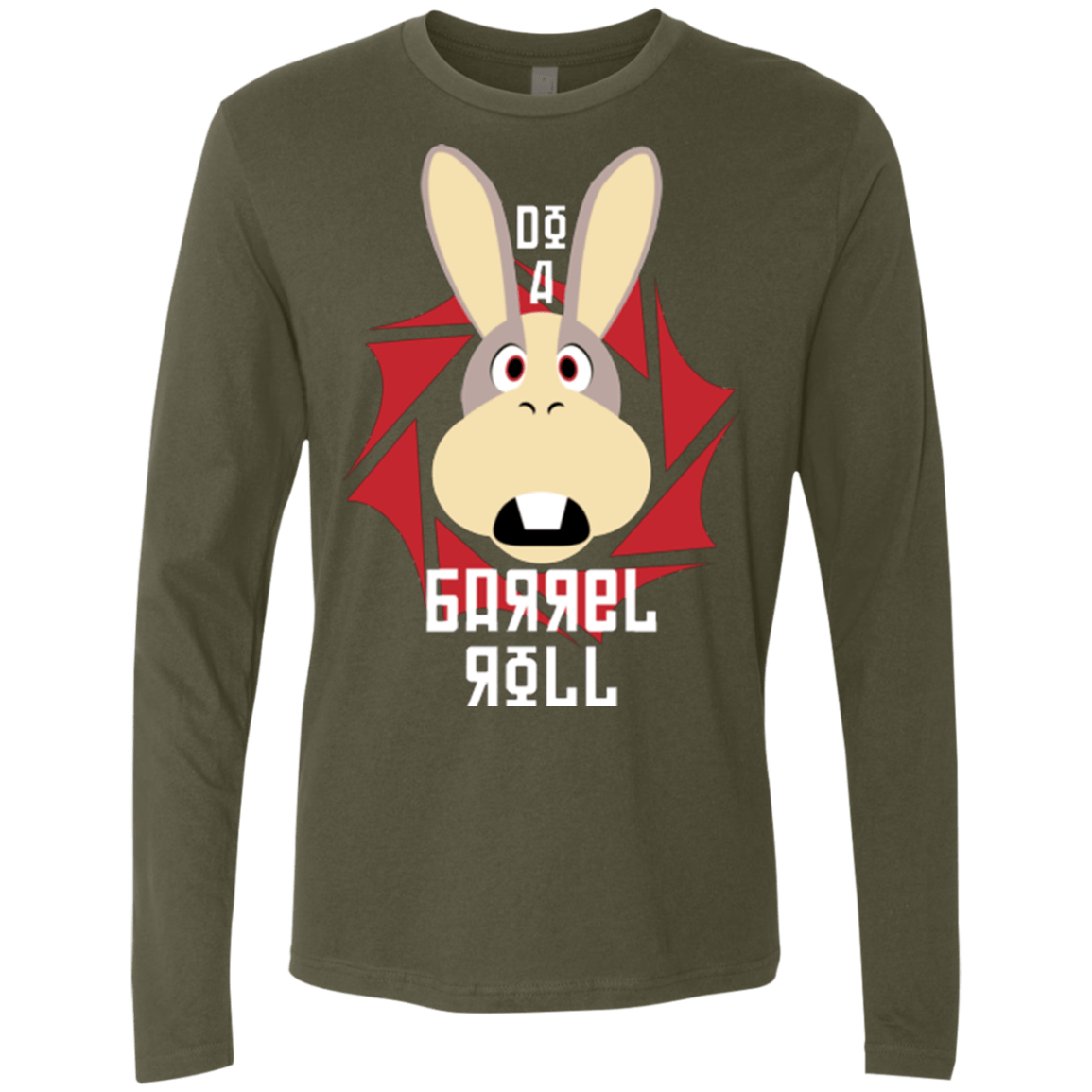 T-Shirts Military Green / S Do A Barrel Roll Men's Premium Long Sleeve