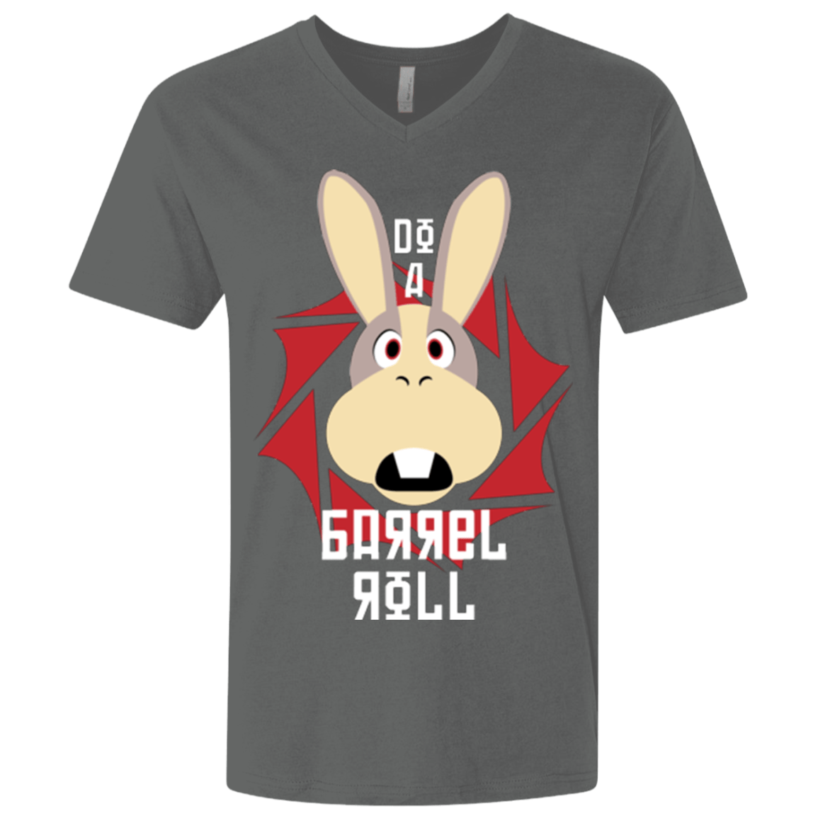 T-Shirts Heavy Metal / X-Small Do A Barrel Roll Men's Premium V-Neck