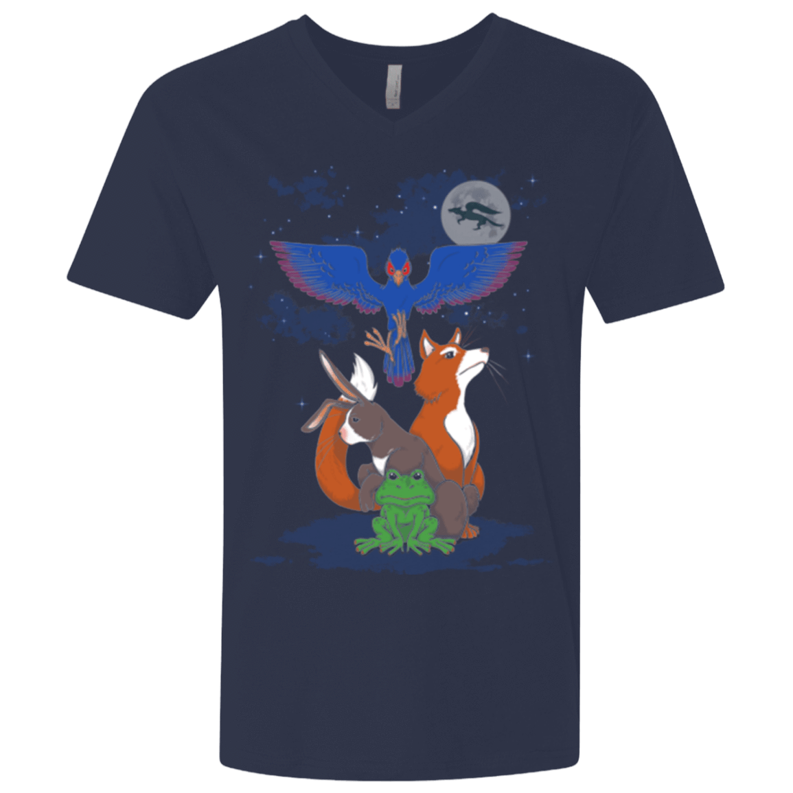 T-Shirts Midnight Navy / X-Small Do a barrel roll Men's Premium V-Neck