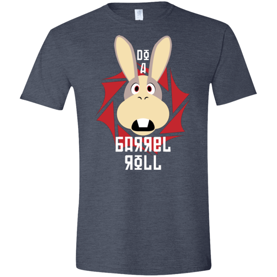 T-Shirts Heather Navy / S Do A Barrel Roll Men's Semi-Fitted Softstyle